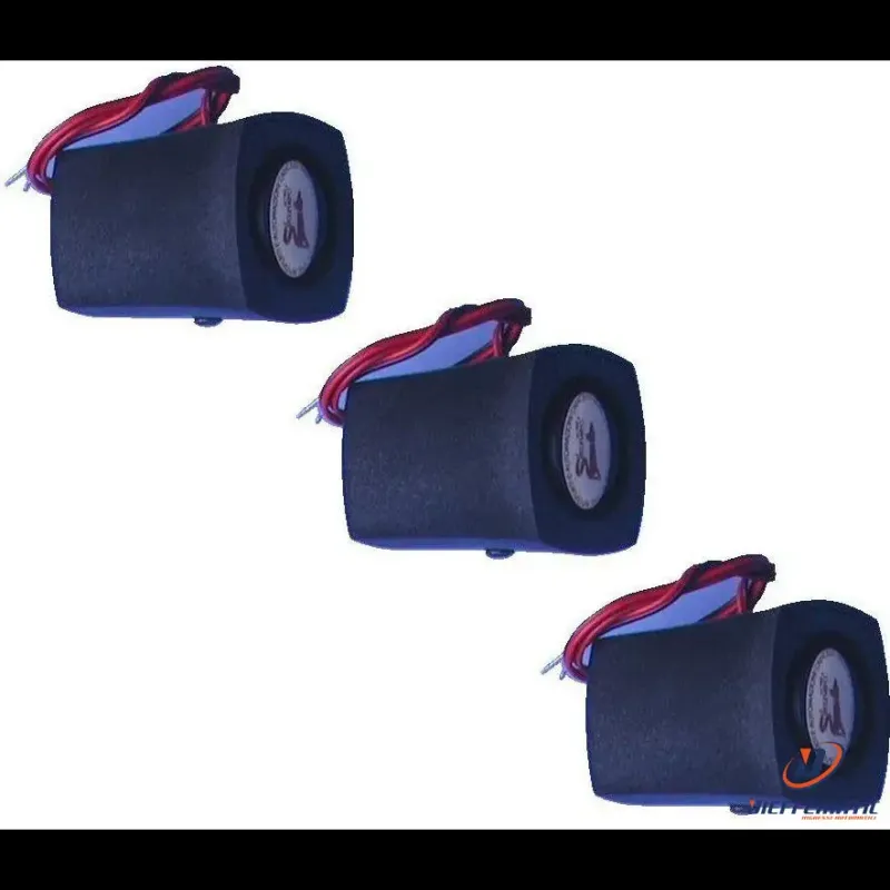 3 Microsirene Piezo 12 V 105 Db Securvera Sa-Msp 2 Remotes