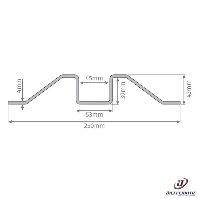 Motorline Chlccs Canale Di Superficie Lamiera Zincata Per Protezione Catene