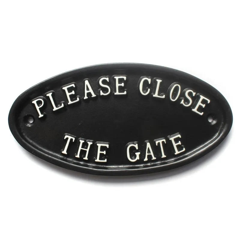 Please Close Gate Sign