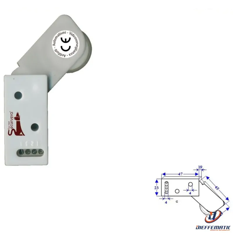 Rechargeable Motion Sensor Rotello Contatto Allarme Passaggio Securvera Se-Rcburcvape