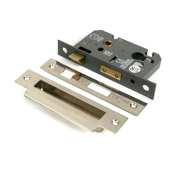 Reflective Nickel 2½" Euro Profile Sash Lock