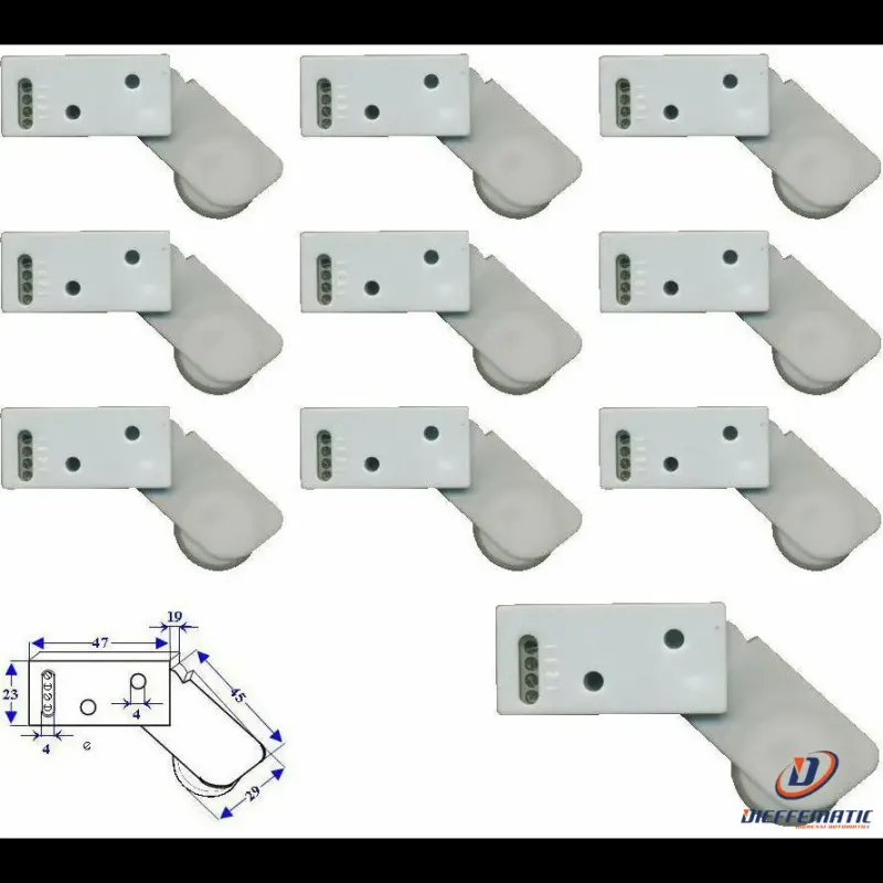 10 Rotelli Contatto Passaggio Per Serrande Securvera Se-Rcb10Cpsia