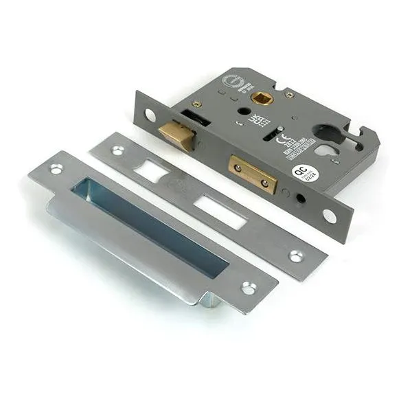 Satin Chromium 3" Euro Profile Sash Lock