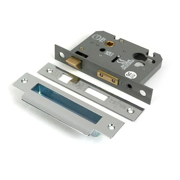 Shiny SS 3" Euro Profile Sash Lock