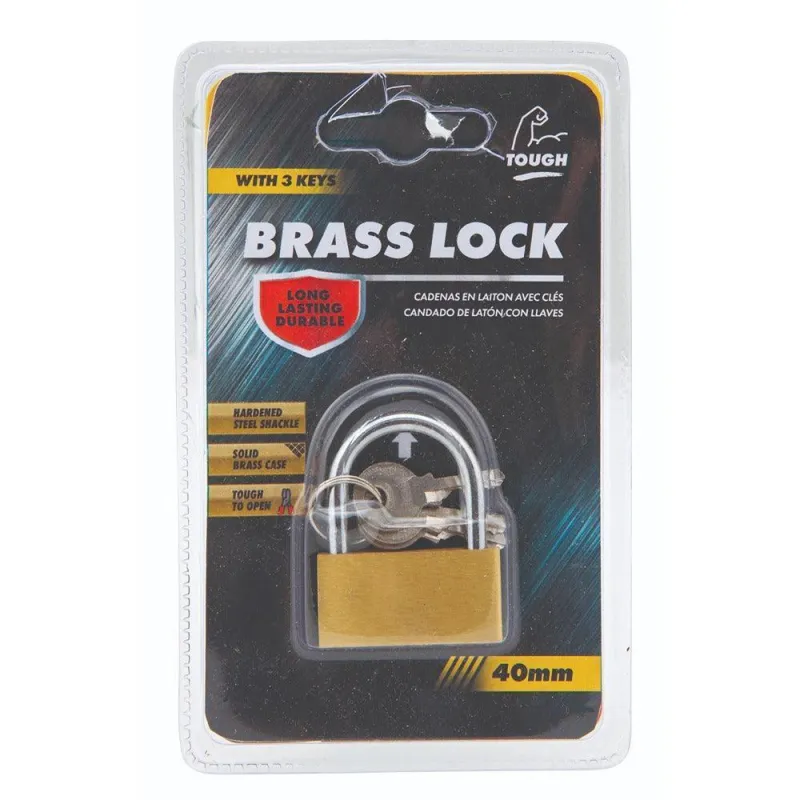 Uniform Brass 40mm Padlock