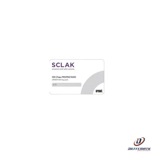 Urmet Licenza 100 Chiavi Proprietario, Sclak 1086/300 Sicurezza Originale Nuovo
