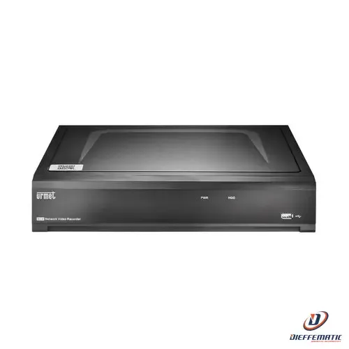 Urmet Nvr 16 Ch, Building&Retail, 4K, H.265, 16 Porte Poe 1098/326P Sicurezza