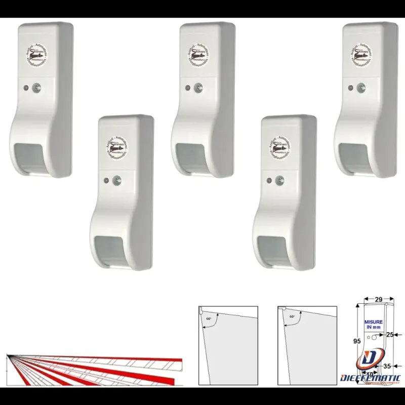 Weather Resistant 5 Sensori Infrarosso Tenda Esterno Protetto Persiana Securvera Sv-Slirbepcsd