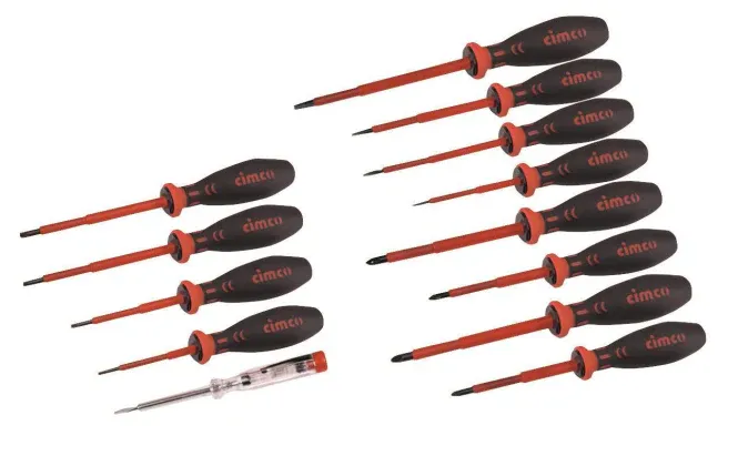 Cimco VDE-Schraubendreher-Satz 117000 13-tlg. ELEKTRO-MEGA-DRIVE