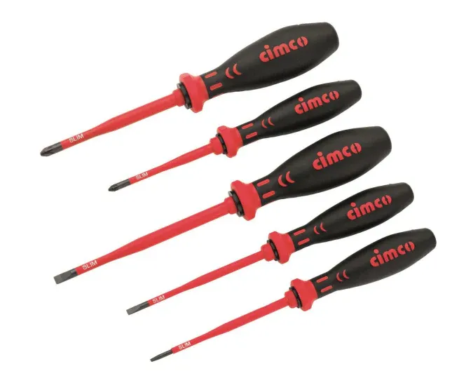 Cimco VDE-Schraubendreher-Satz 117850 5-tlg. SLEEK Schlitz Kreuzschlitz