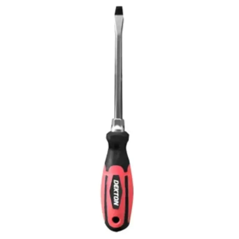 Dekton Pro Flat Screwdriver Small | First-rate Steel Shaft, Ergonomic Handle