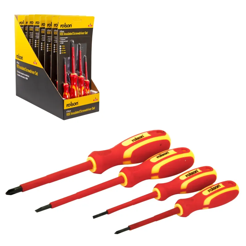 4 Piece VDE Screwdriver Place