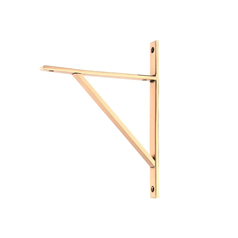 Polished Copper-brown Chalfont Shelf Bracket (260mm x 200mm) | From Anvil