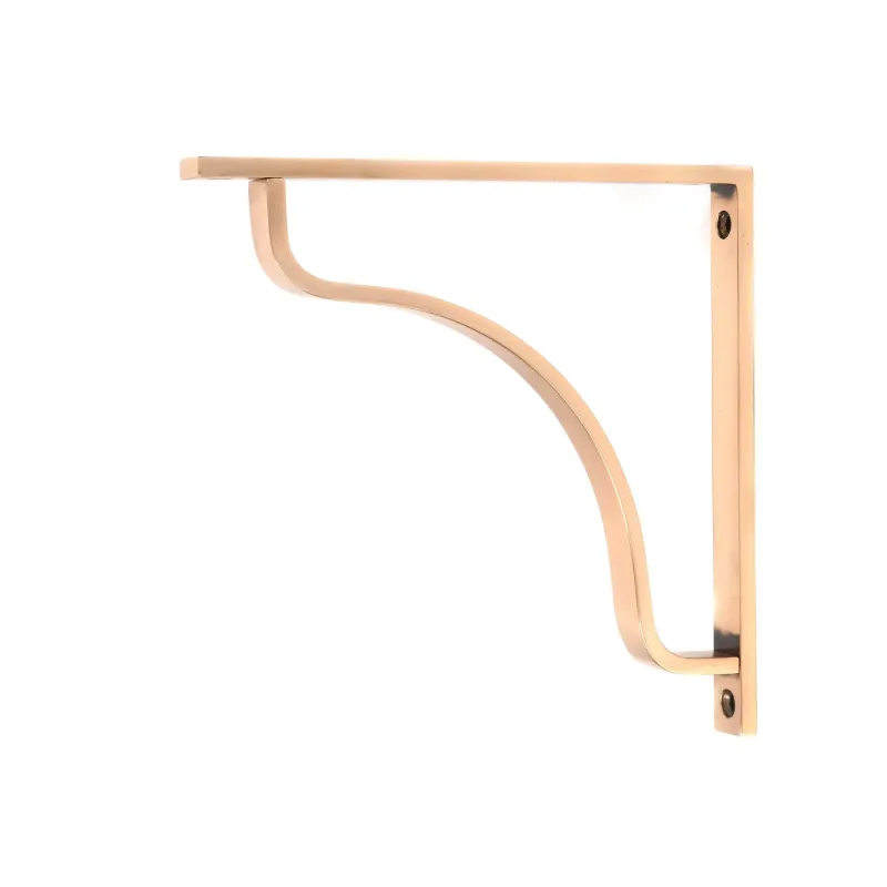 Polished Warm finish Abingdon Shelf Bracket (200mm x 200mm) | From Anvil