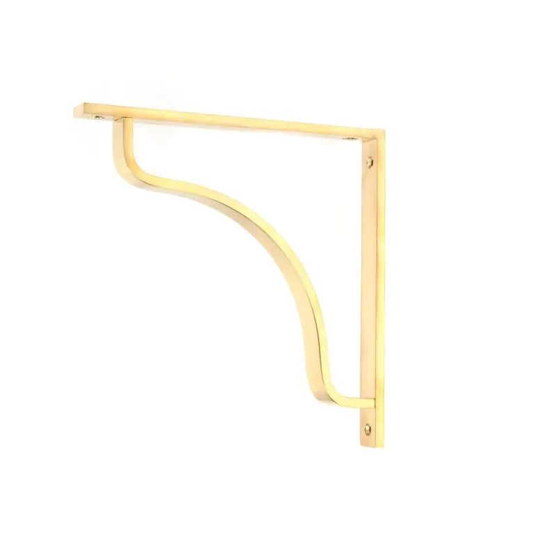 Reflective Brass Abingdon Shelf Bracket (200mm x 200mm) | From Anvil