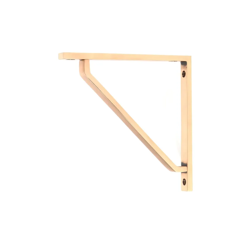 Shiny Bronze Barton Shelf Bracket (150mm x 150mm) | From Anvil
