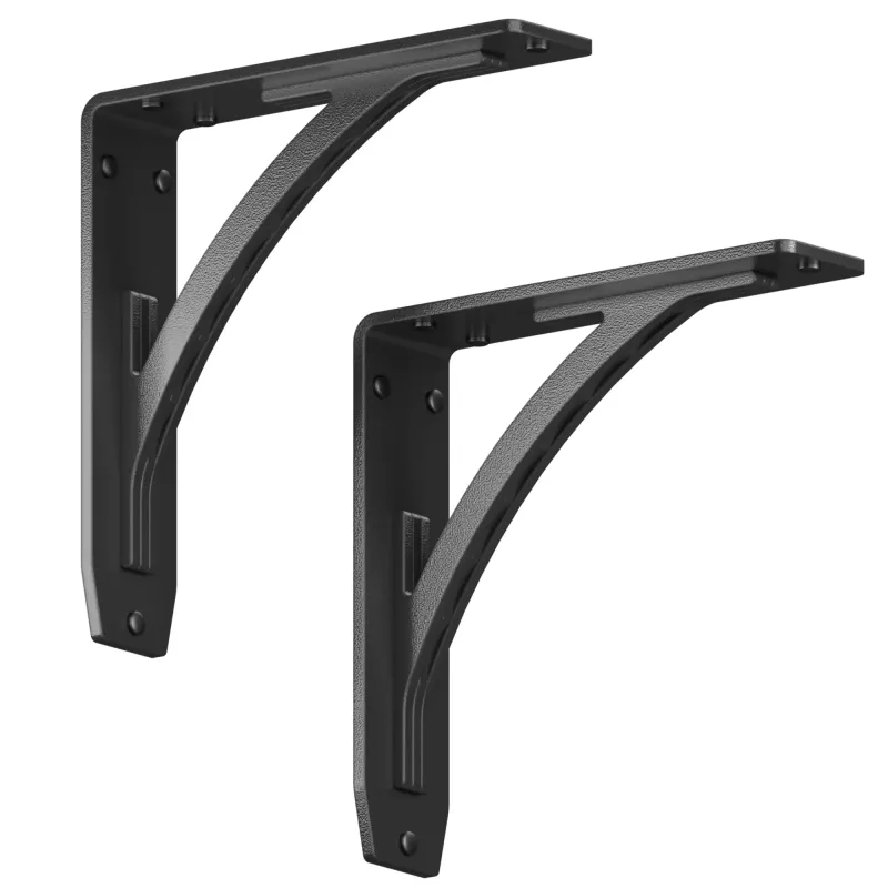 Sullivan Robust Duty Shelf & Countertop Brackets - Black