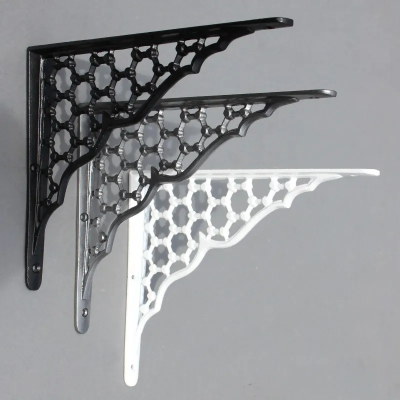 8 x 10 Inch Honeycomb Cast Iron Shelf Bracket