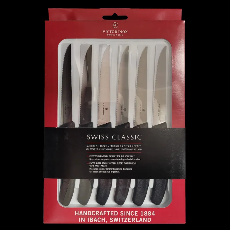 6pc Serrated Knife Adjust (spear)