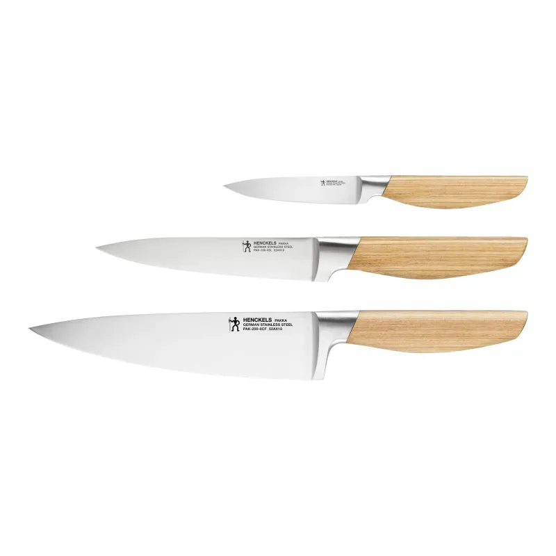 HENCKELS Pakka 3 Piece, Knife Adjust, Nature