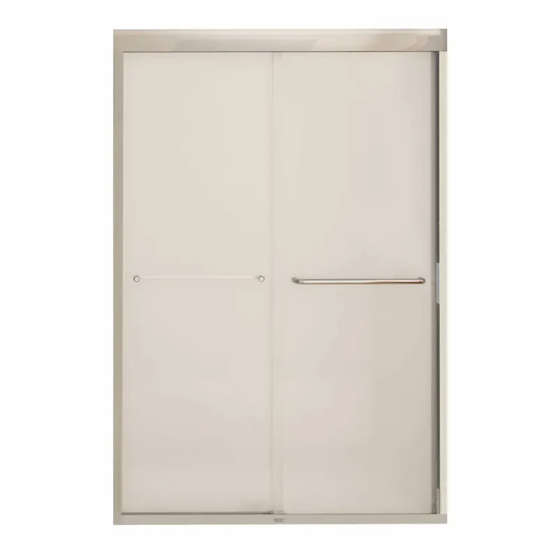 Maax Aura 43-47 x 71 . 6 mm Bypass Shower Door Alcove Installation Frosted glass Chromium 135663-978-084-000