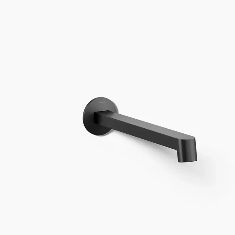 Kohler Components Wall-mount bathroom sink faucet spout Row design, 1.2 gpm K-T23889-BL