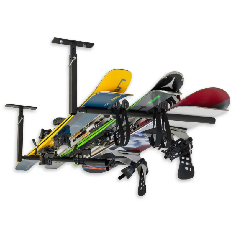 Hi-Port 2 | Ski & Snowboard Variable Ceiling Storage Rack | Single | Holds 75 lbs