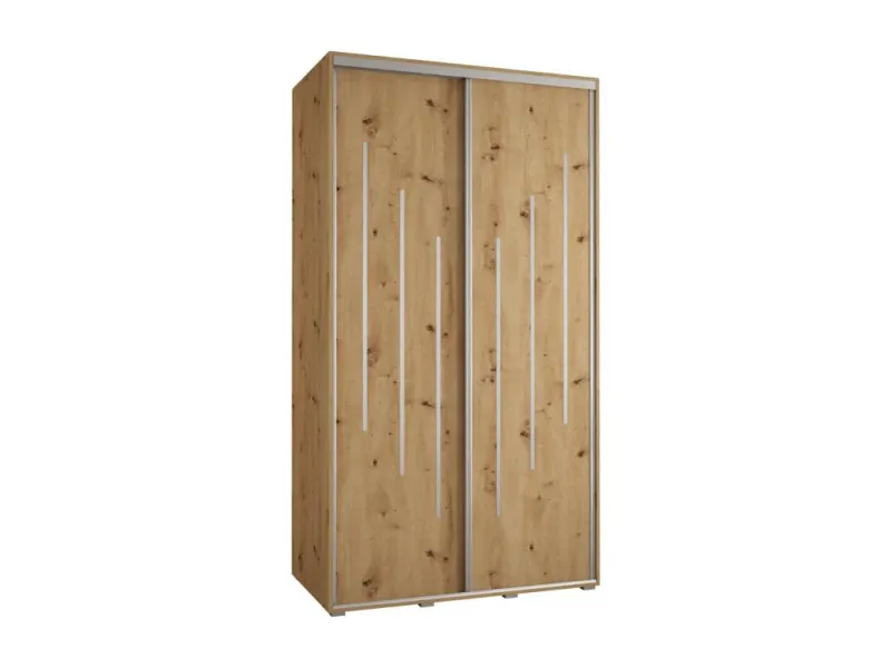 Doucezen 8 Sliding Door Wardrobe 235.2/130/60 2 Doors Doucezen/Silver