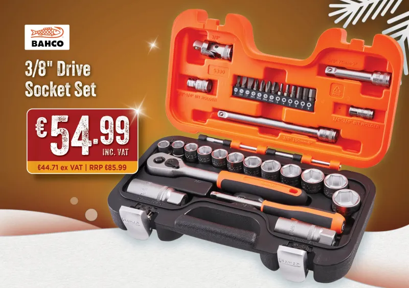 Bahco 3/8" Drive Socket Adjust - 34 Piece - 579105