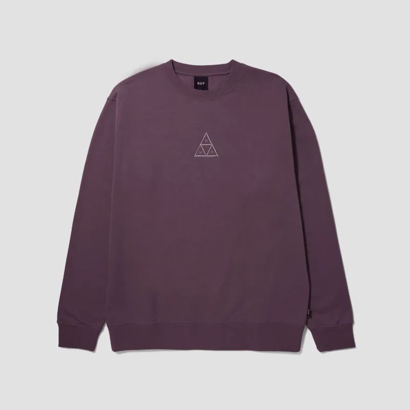 HUF Place Triple Triangle Crew Raisin