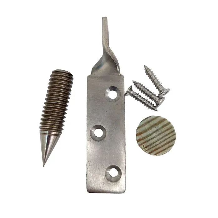 Decking handrail to newel post fixing kit