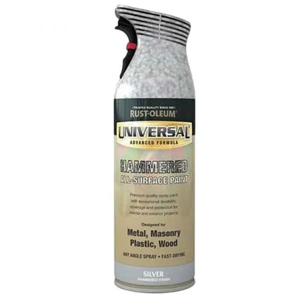 400ml Universal Hammered Quicksilver Spray Paint