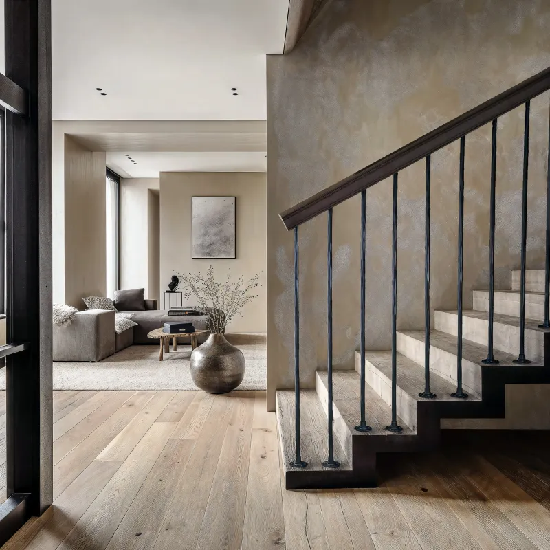 Ebony stair spindles railing Balusters Wrought Iron