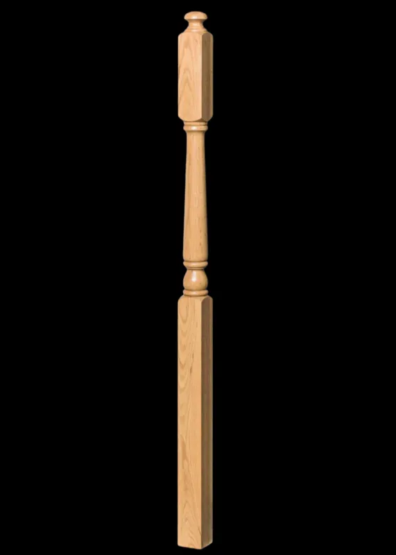 Newel Post Cherry Oak 2nd Floor Land 4045A