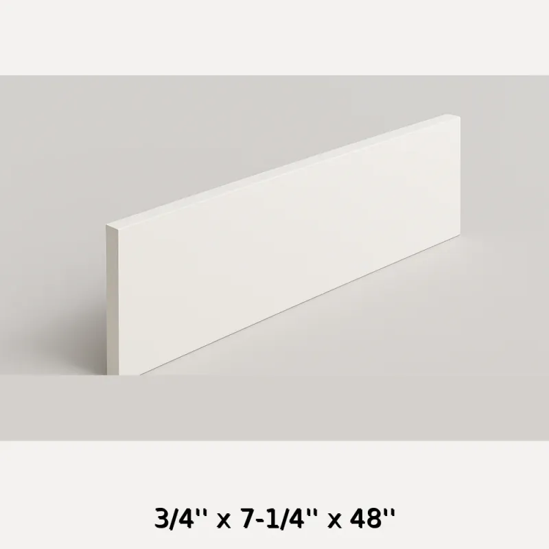 Pearl Primed Pine Stair Riser 3/4″ x 7 1/4″ x 48‘’