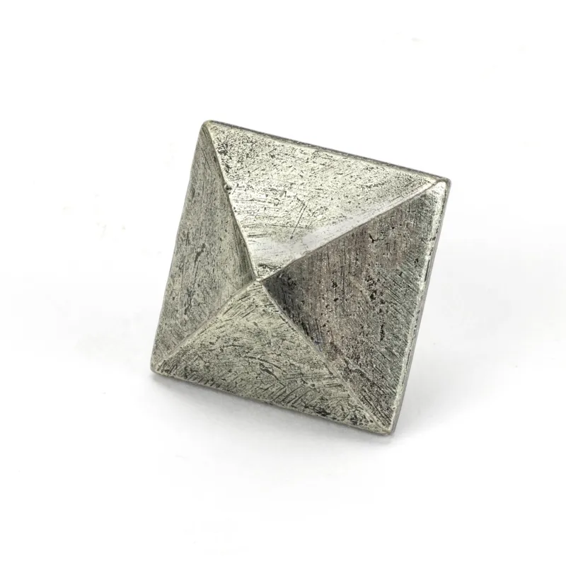 Pewter Pyramid Door Stud - Roomy | From Anvil