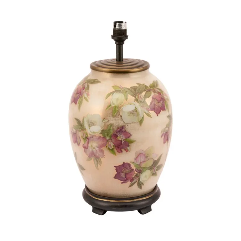 Hellebore Medium Glass Table Lamp Base Home Office Desk