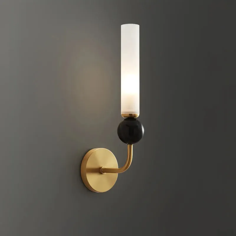 Industrial Cage Afralia™ Today's Copper Base Glass Shade Wall Lamp Living Room Lighting