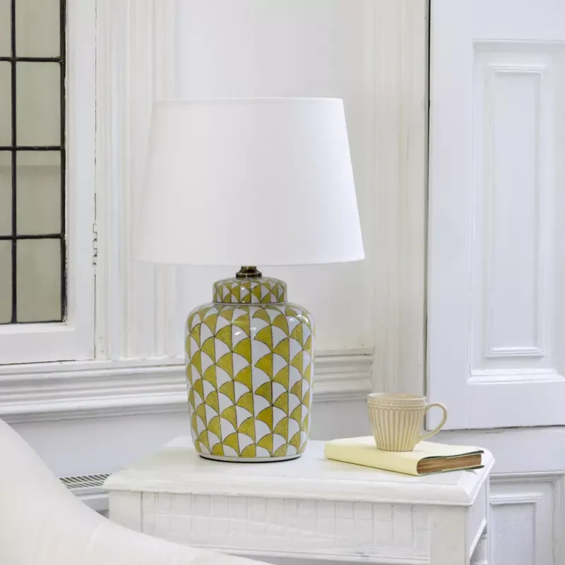 Lamp Fontana Lemon Ivory Shade from Grand Illusions