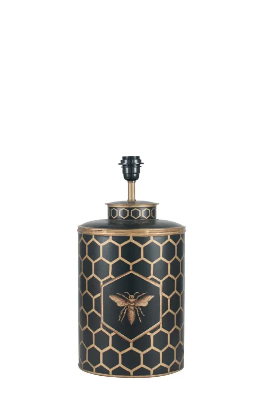 Onyx Honeycomb Hand Painted Metal Table Lamp Base