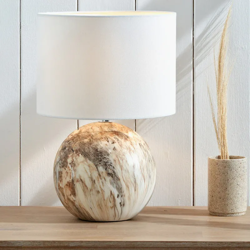 Viejo Unrefined Stone Effect Ceramic Table Lamp