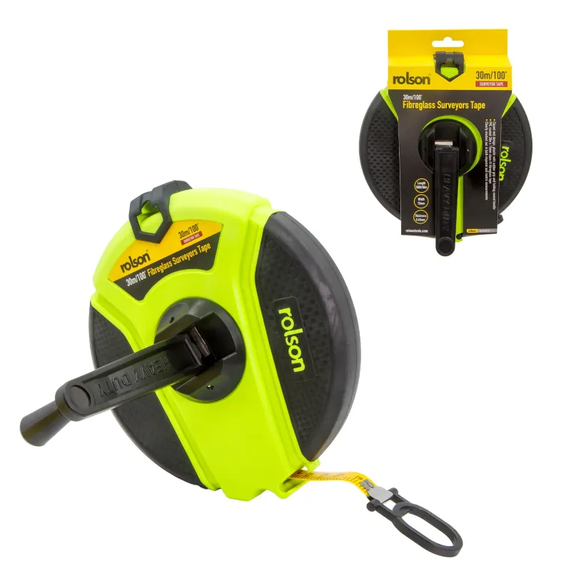 30m/100ft Fibreglass Surveyors Tape