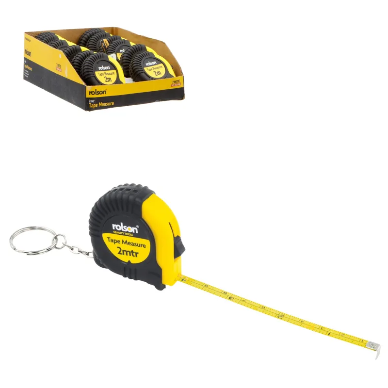 Retractable Tape 2m Tape Measure Keyring