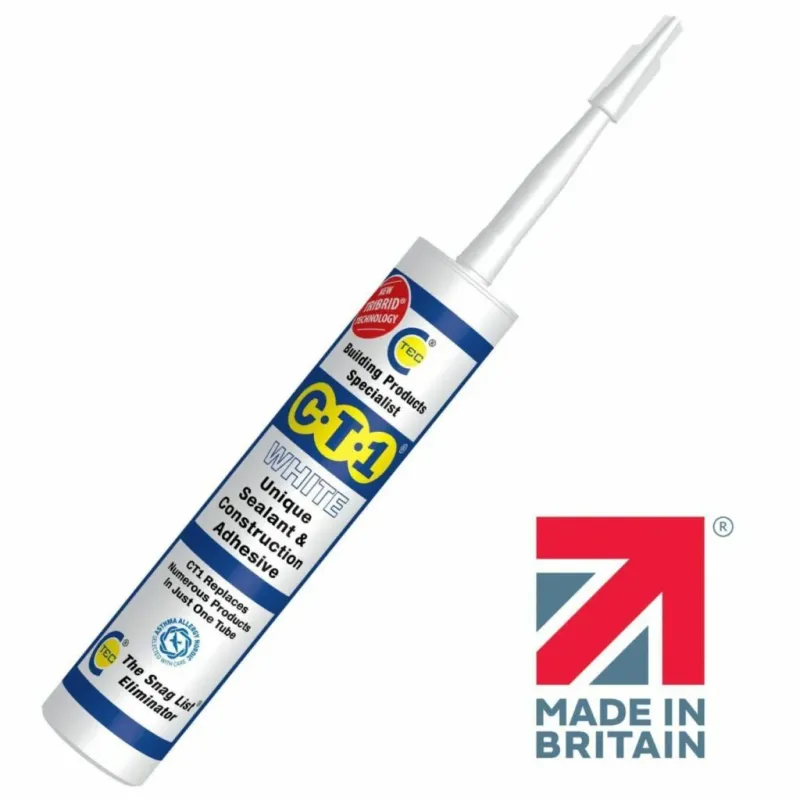 CT1 Grey Sealant & Construction Adhesive 290ml VOC Compliant Formula