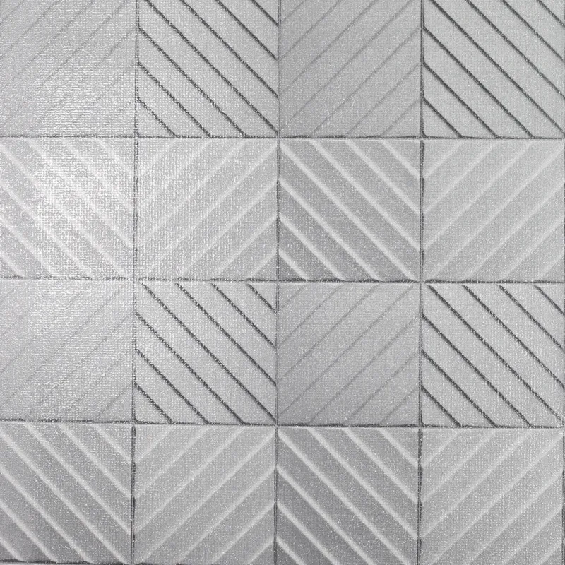 Flexible Hotel Tile Wallpaper Grey