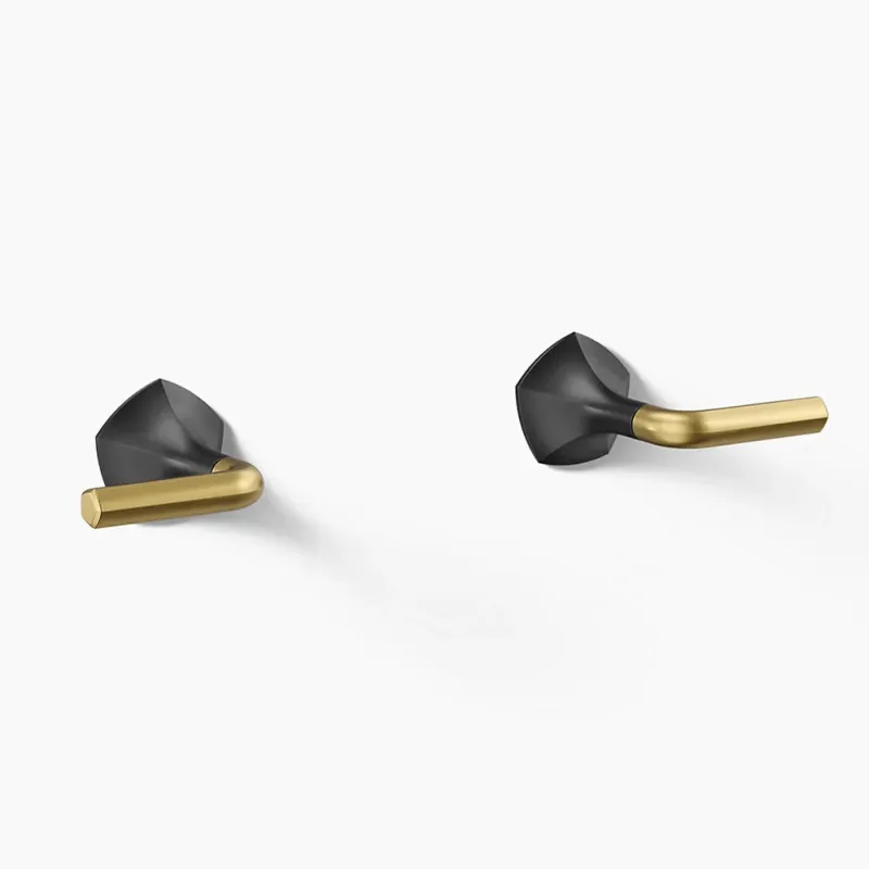 Kohler Occasion Wall-mount bathroom sink faucet Lever handle trim, 1.2 gpm K-T27013-4-BMB Compatible Kohler Toilets