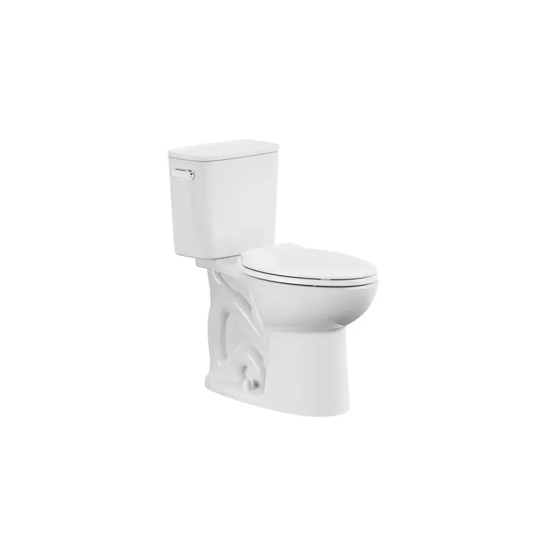 American Regular EcoStrength Aspirations Two-Piece Chair Height Elongated Toilet Less Seat