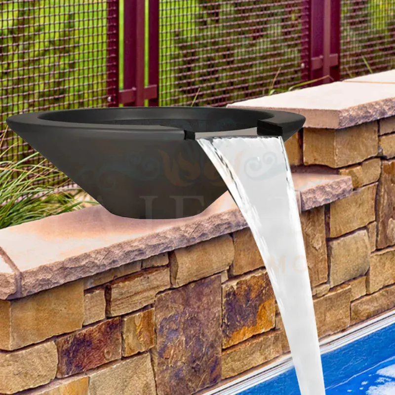 Archpot Geo Round Water Bowl GFRC Concrete