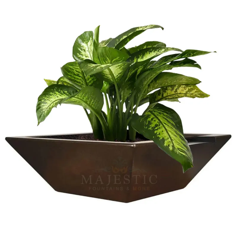 Archpot Geo Square Planter Water Bowl GFRC Concrete
