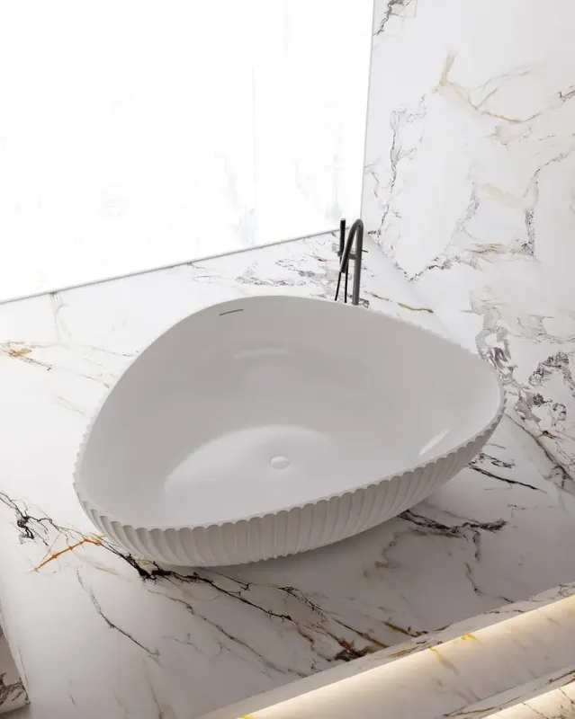 Bagno Italia Palazzo 71 Inch One Piece Free Standing Bathtub Chalk